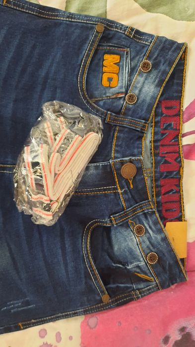 Дънки с тиранти -12 г.