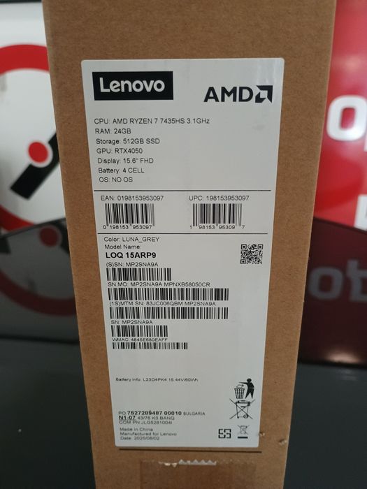 Lenovo  LOQ15ARP9