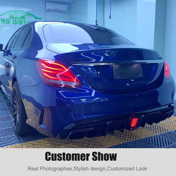 AMG 63 Дифузьор Задна Броня Mercedes C W205 Мерцедес Ц В205 АМГ