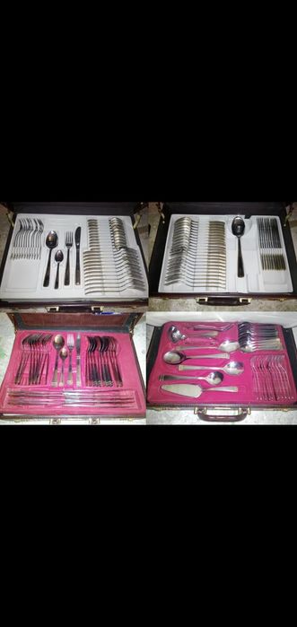 set Tacamuri 72 piese pt 12 8 6 persoane in serviete noi nefolosite