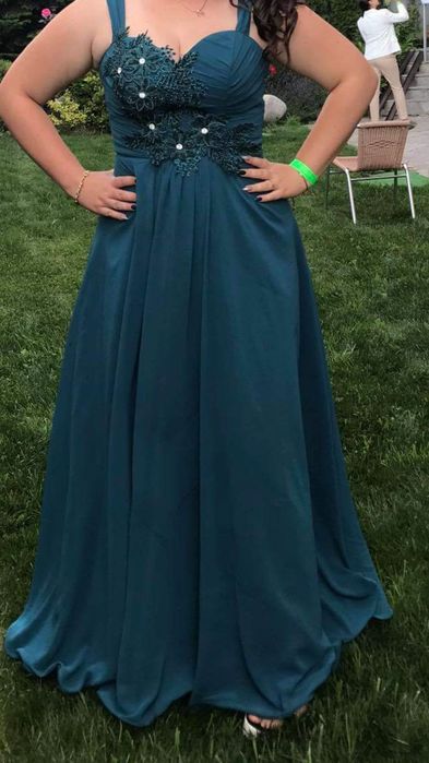 Бална рокля петрол