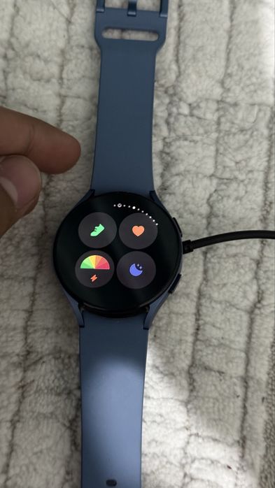 Samsung Watch 5 44мм синий ремешок