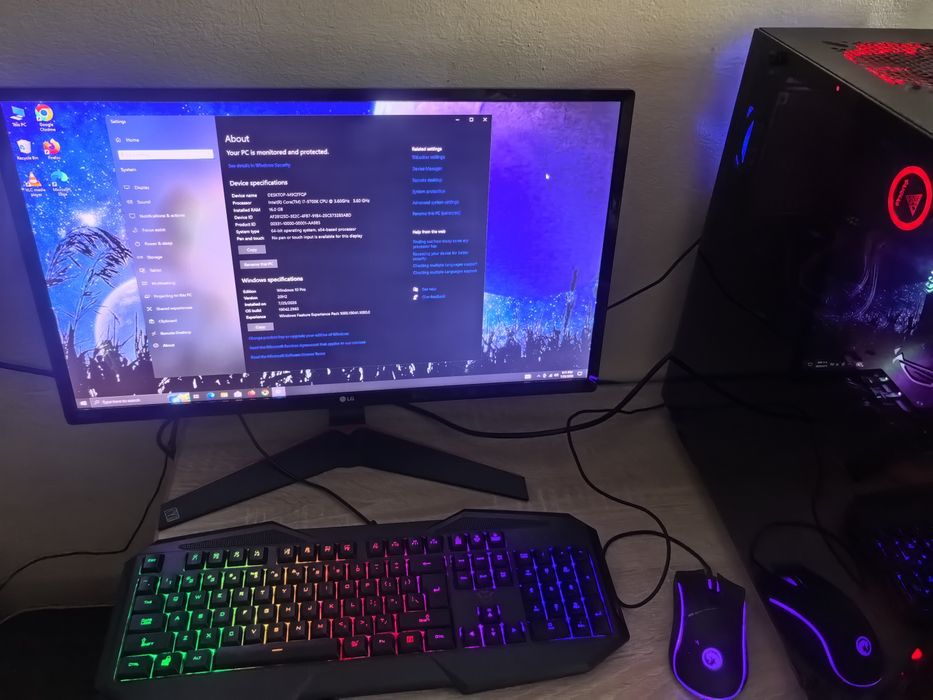Calculator gaming complet i7 9700k gtx 1080ti schimb cu leptop de gami