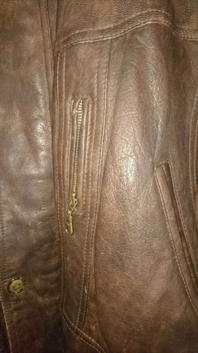 Haina piele barbati XL marca Union River Anglia durabila vezi pe Publi