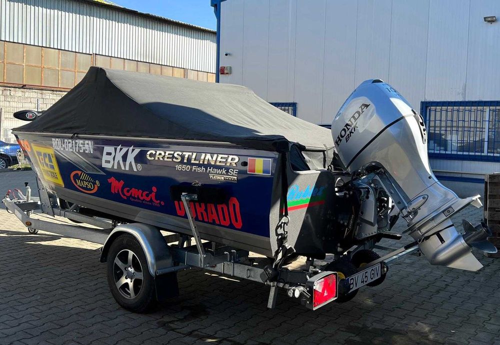 Barca  Crestliner Fish Hawk 1650 SE WT, SUA 2022 cu motor si peridoc