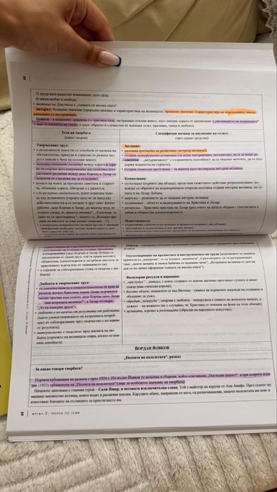 Помагала за ДЗИ по Български език и Литература