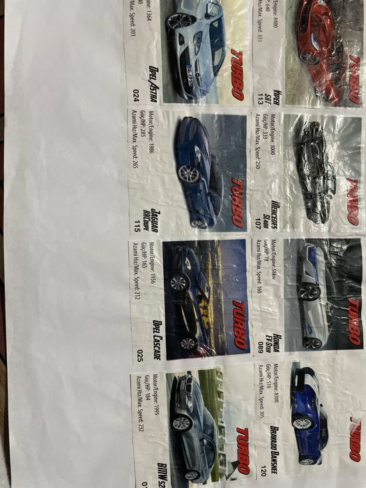 Colectie masini turbo