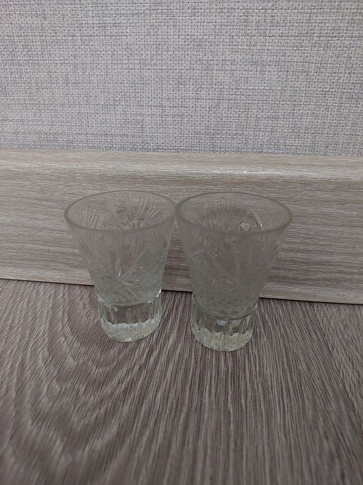 Стеклянные советские фужеры