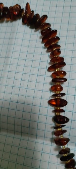 Бусы янтарь советских времён