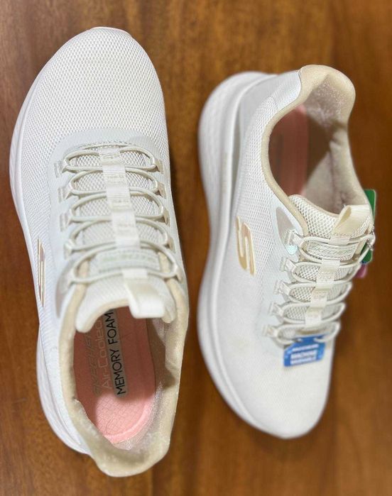 Pantofi sport dama, Skechers Skech-Lite Pro - Perfect Time, Crem, 41 EU