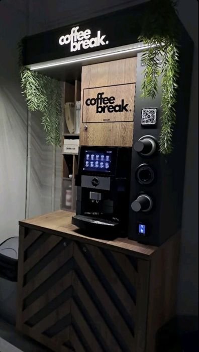 Automate de cafea + insulă + suport business complet