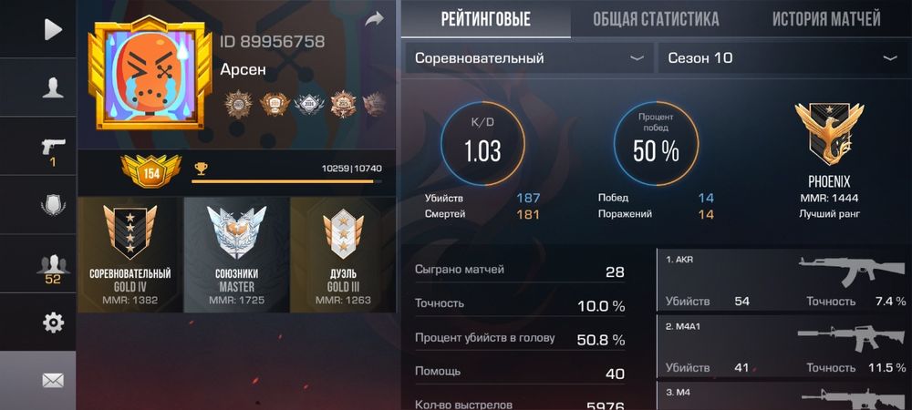 Аккаунт стандофф 2