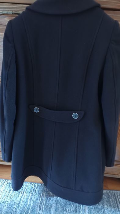 Palton negru lana