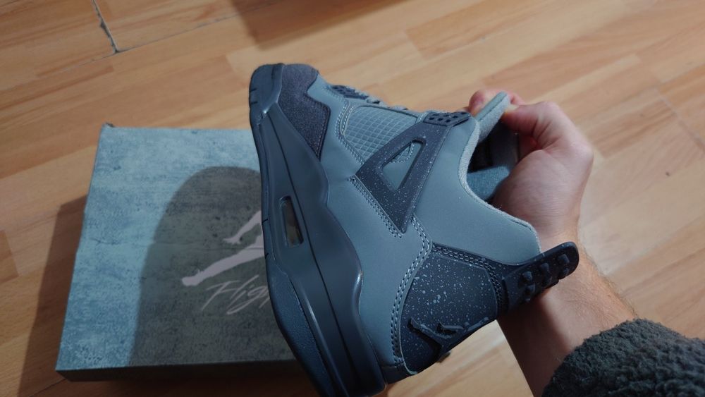 Jordan 4 Retro Paris Olympics Wet Cement 44- noi/nepurtați