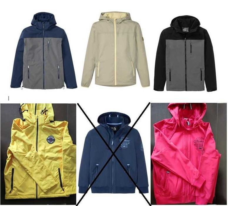 5 jachete/geci impermeabile/antivant din softshell mar.M/L[50/52], noi