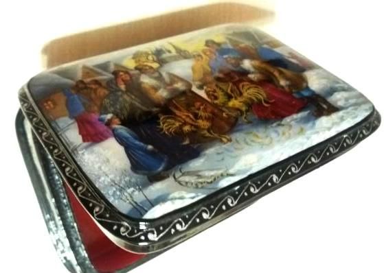 Федоскино , лаковая шкатулка