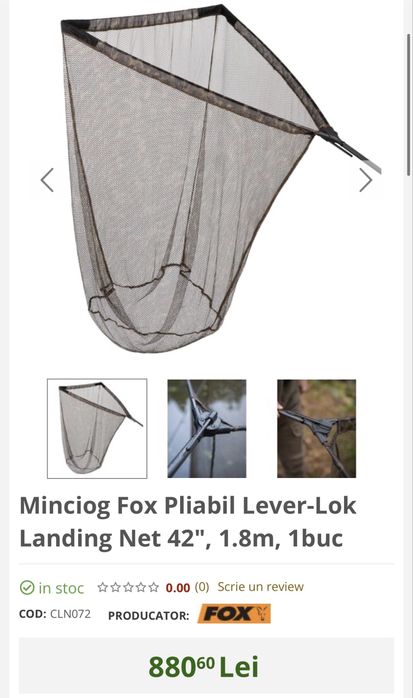 Minciog Fox Pliabil Lever Lok Landing - NOU