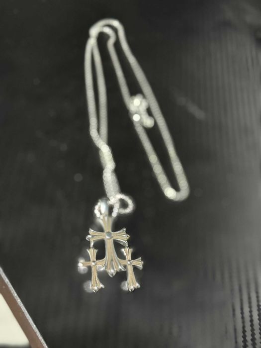 Lant Chrome Hearts CH Triple Cross Pendant Chain