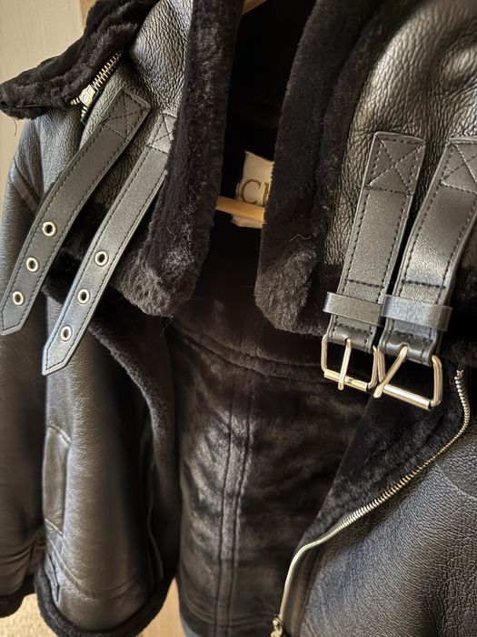 дублёнка-авиатор (косуха), размер 44