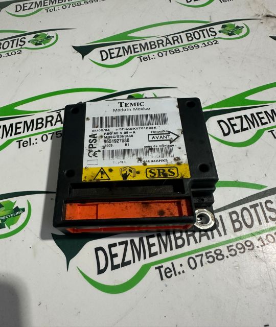 Calculator airbag 9651927580 Citroen C3 prima generatie