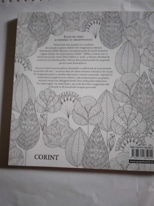Carti  de colorat pentru adulti- Taramul viselor si Gradina Secreta
