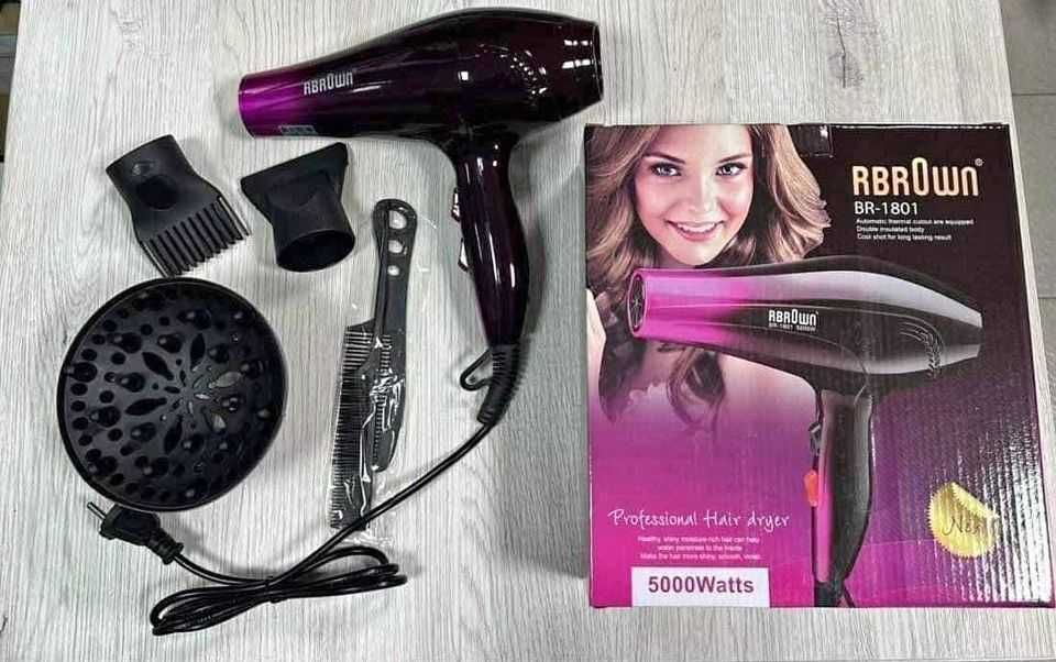 5000W Мощен сешоар с дифузер!Сушене,изправяне,къдрене на коса,прическа