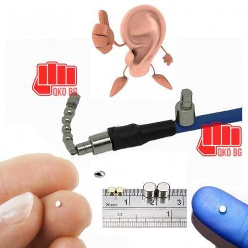 Предавател за микрослушалка с кабели тънки колкото косъм.