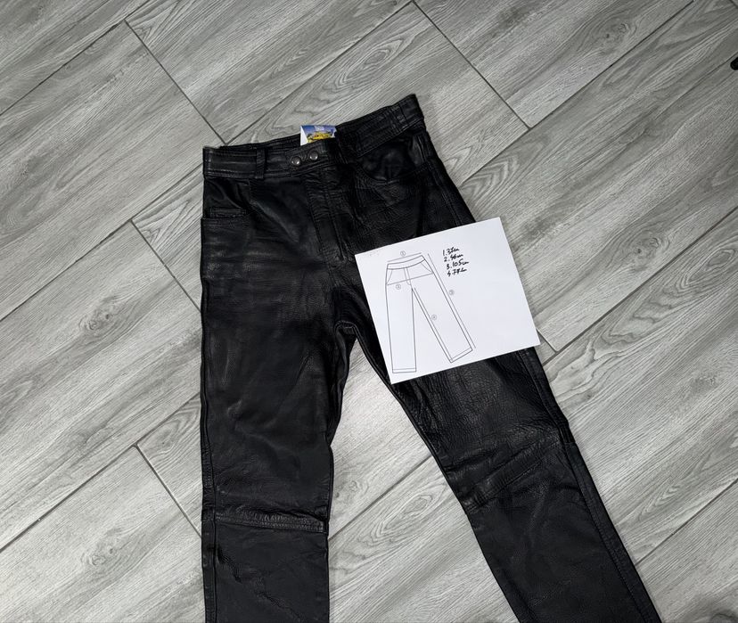 Pantalon moto piele măsura S