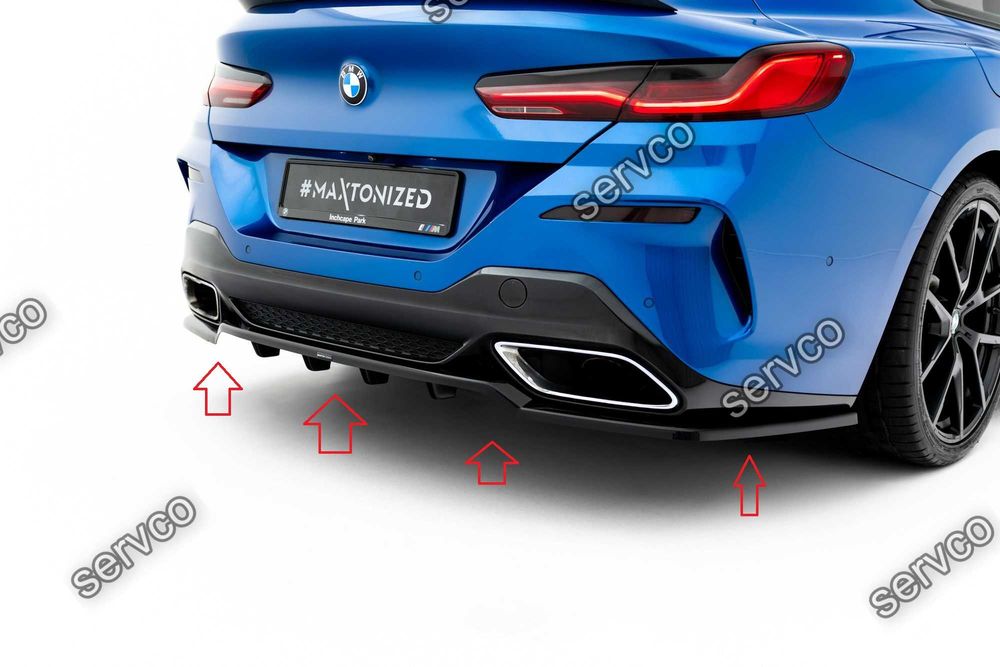 Prelungire splitter bara spate Bmw Seria 8 Coupe M-Pack G15 2018-2025 v6 - Maxton Design