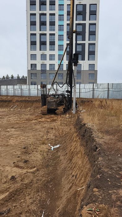 Забивка свай. Услуги сваебойки