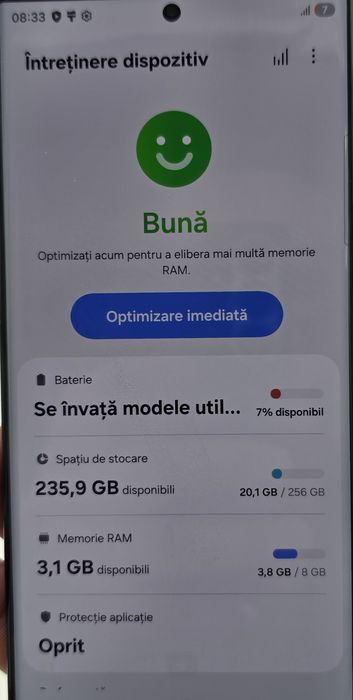 Samsung S23 ultra, black, 256gb, întreținut
