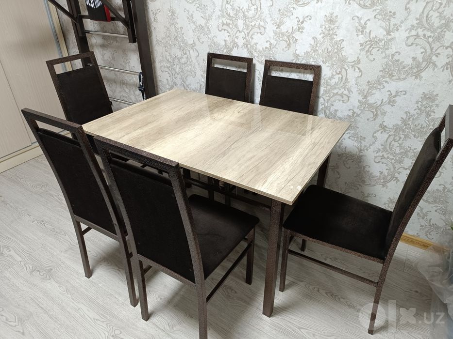 Новый стол и 6 стульев