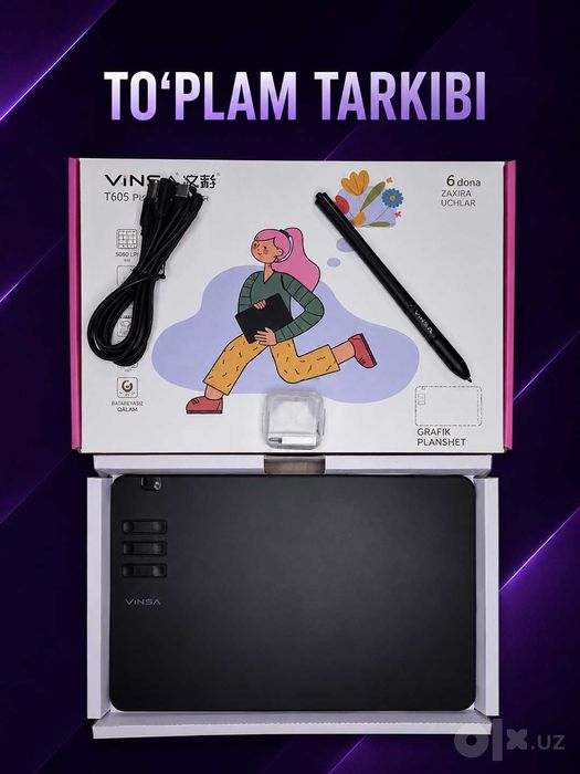 Grafik planshet Vinsa T605