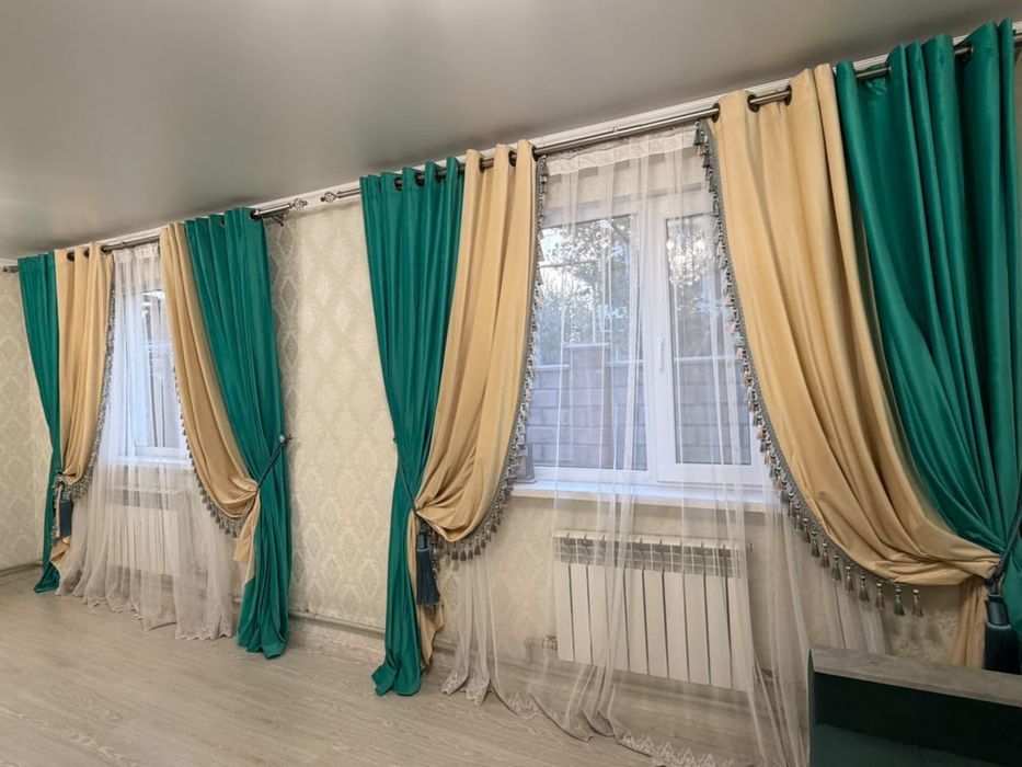 Шторы с карнизом Ширина 2*50, высота2,45
