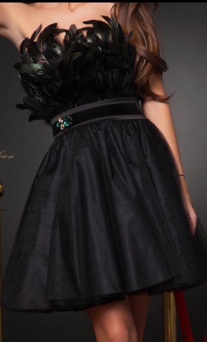 Черна къса рокля