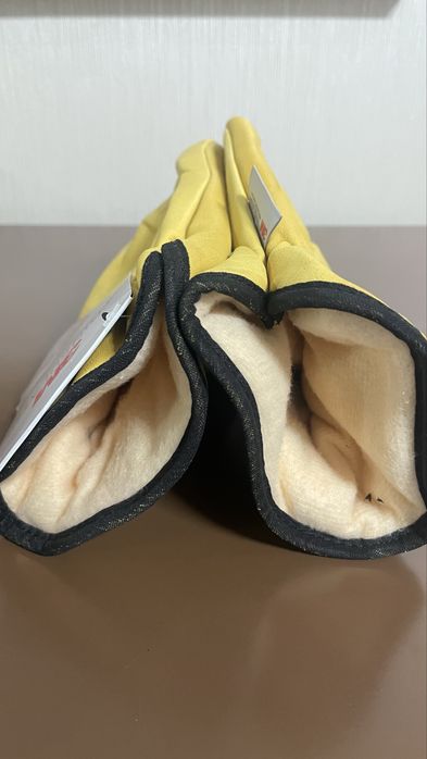 Зимние универсальные кожаные перчатки с утеплителем 3M Thinsulate