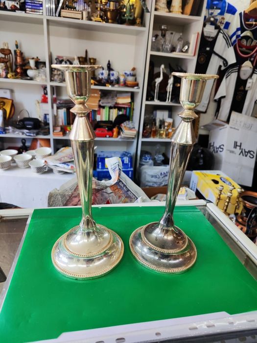 Метален свещник два броя