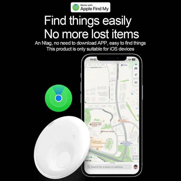 Dispozitiv urmarire GPS tracker auto Airtag chei copii telefon iPhone