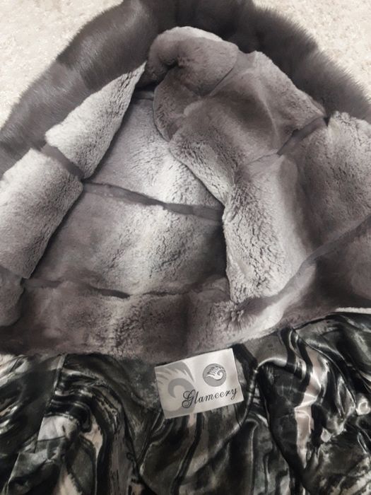 Шуба с капюшоном