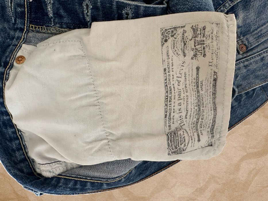 Мъжки сини винтидж дънки Levi’s 501