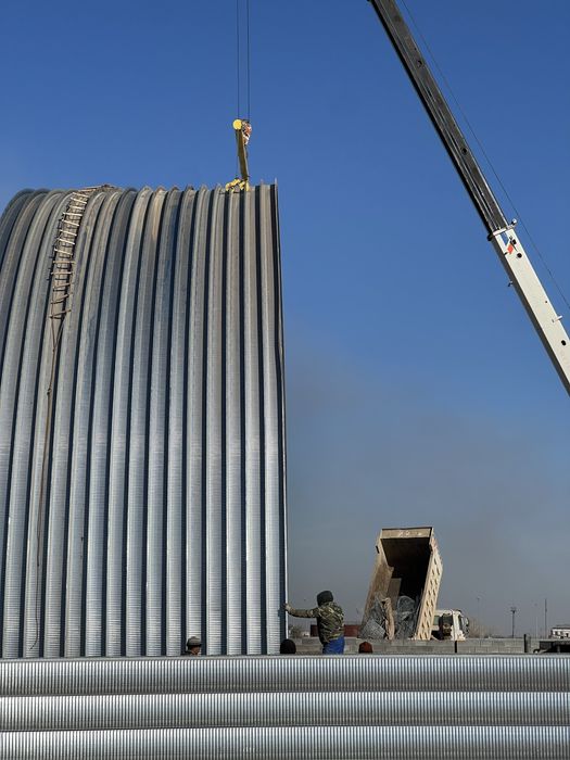 Бесскаркасный ангар под ключ