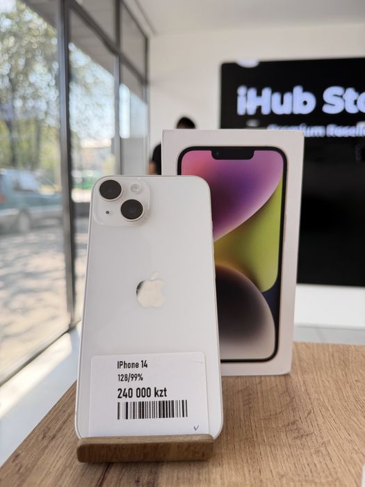 iPhone 14•128GB/99%White  Айфон 14•128Гб/99% Ақ