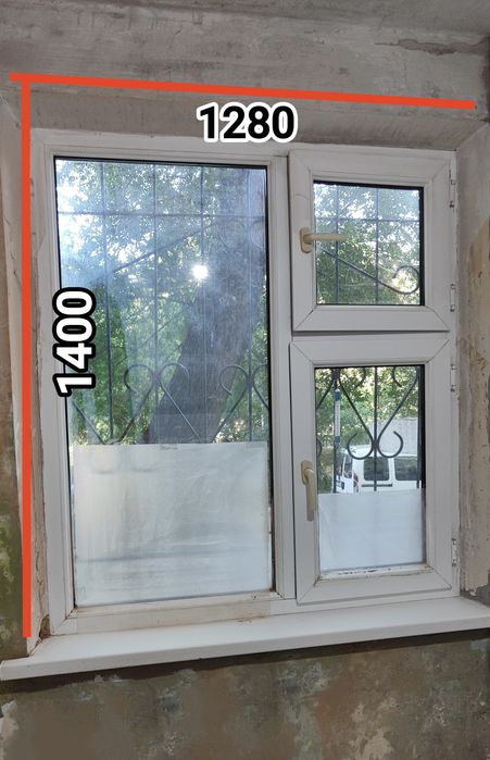 Продам окно пластиковое б/у