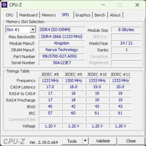 Kit memorie RAM laptop 16GB (2x8GB) DDR4 2666MHz