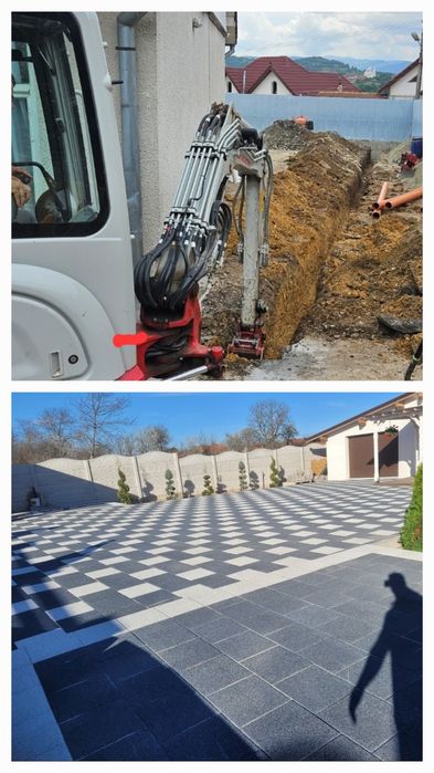 120 lei/oră Reducere! Excavator + Placă compactoare 320Kg-120 lei/oră