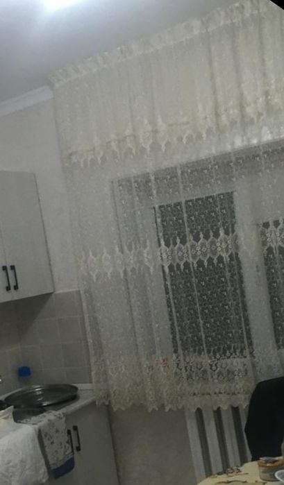 Белый тюль в хорошем состоянии