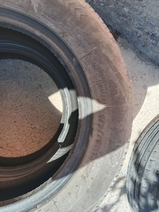 Летние шины в средном состоянии