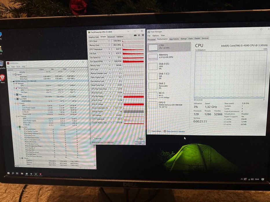 PC Gaming i5 4590 16GB SSD 240 GB 500GB HDD GTX 1060 6GB