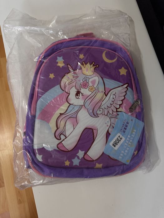 Ghiozdan fetițe, unicorn