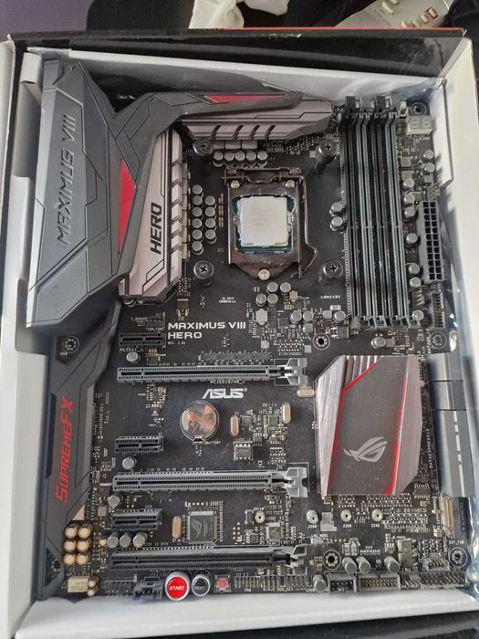 ASUS ROG Maximus VIII Hero+Intel I7 7700k 4,20ghz+NZXT kraken x41